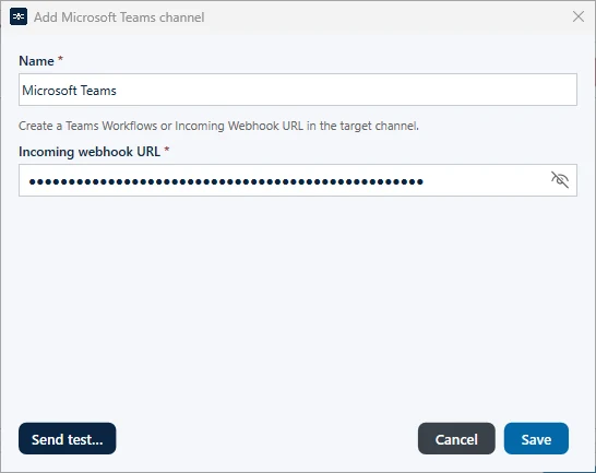 Microsoft Teams channel