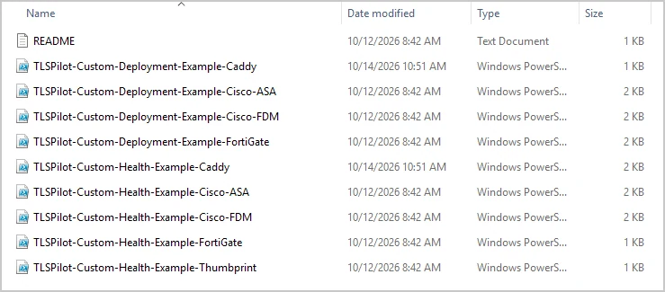 Folder with example scripts